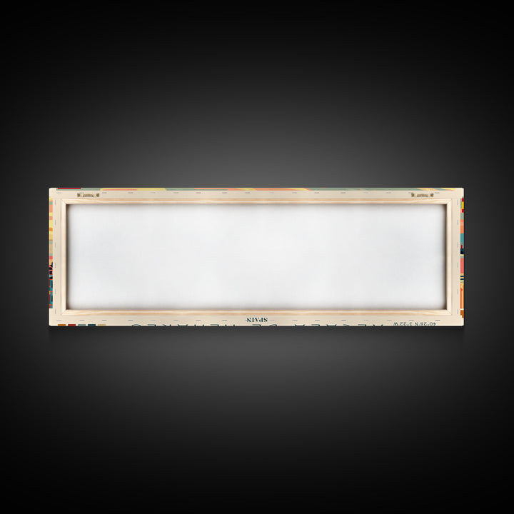 Alcalá Spain Travel Art, City Art, Framed Canvas Print or Metal Wall Art, Europe Travel Poster, Panoramic Wall Art, Extra Wide Wall Art