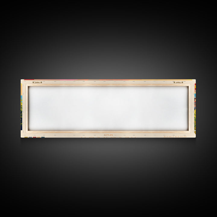 Alcorcón Spain Panoramic Travel Poster, Framed Canvas Print or Metal Wall Art, Travel Art, Home Decor, Panoramic Painting, Midcentury Art