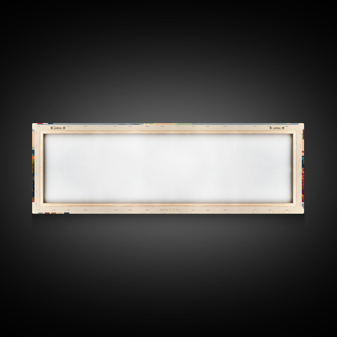 Angers France Wall Art, Panoramic Travel Poster, Panoramic Framed Canvas Print, City Wall Art, Wall Hanging Home Decor, Travel Art