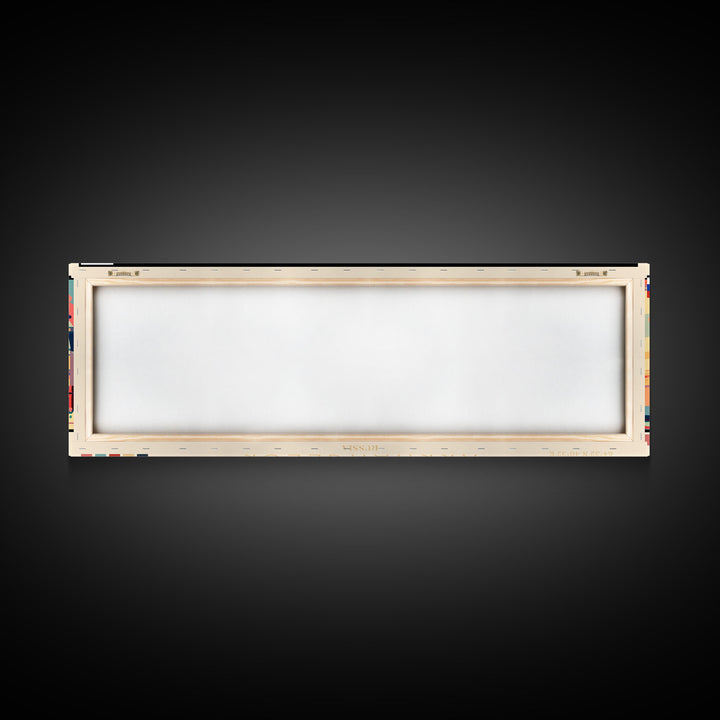 Arkhangelsk Russia Panoramic Travel Poster, Framed Canvas Print or Metal Wall Art, Travel Art, Home Decor, Panoramic Painting, Midcentury Art