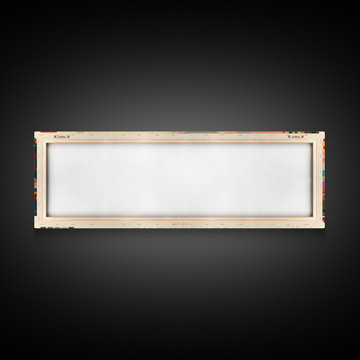 Barcelona Spain Travel Print Wall Art, Panoramic City Art, Travel Art, Wall Decor, Vacation Gift, Framed Canvas Print Or Metal Art