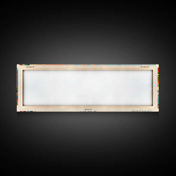 Bari Italy Travel Art, City Art, Framed Canvas Print or Metal Wall Art, Europe Travel Poster, Panoramic Wall Art, Extra Wide Wall Art