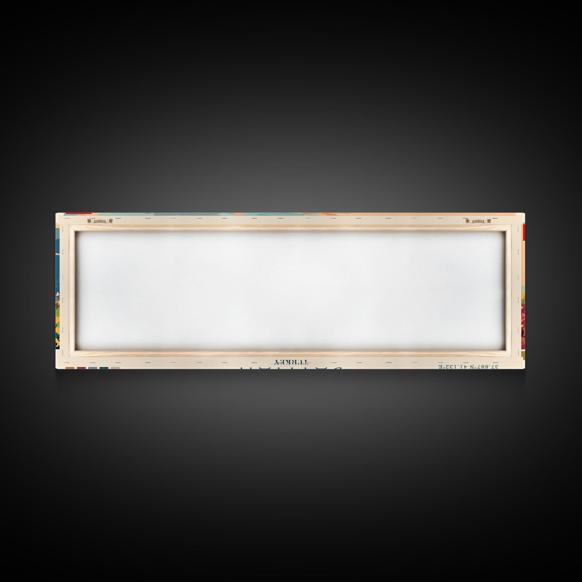 Batman TurkeyPanoramic Travel Poster, Framed Canvas Print or Metal Wall Art, Travel Art, Home Decor, Panoramic Painting, Midcentury Art