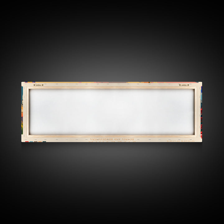 Bijeljina Bosnia Panoramic Travel Poster, Framed Canvas Print or Metal Wall Art, Travel Art, Home Decor, Panoramic Painting, Midcentury Art