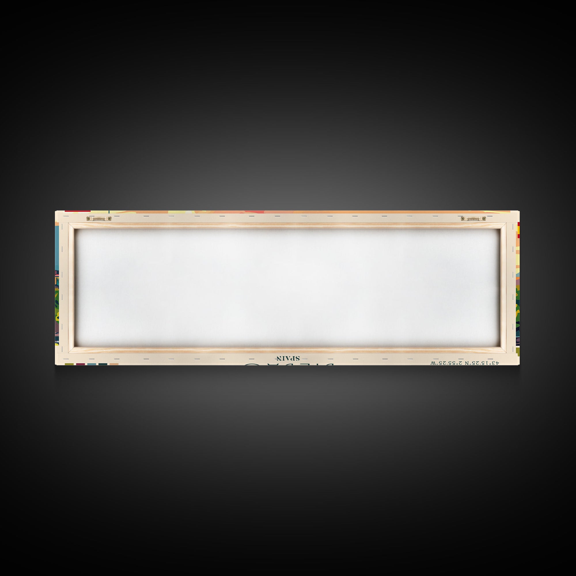 Bilbao Spain Wall Art, Panoramic Travel Poster, Panoramic Framed Canvas Print, City Wall Art, Wall Hanging Home Decor, Travel Art