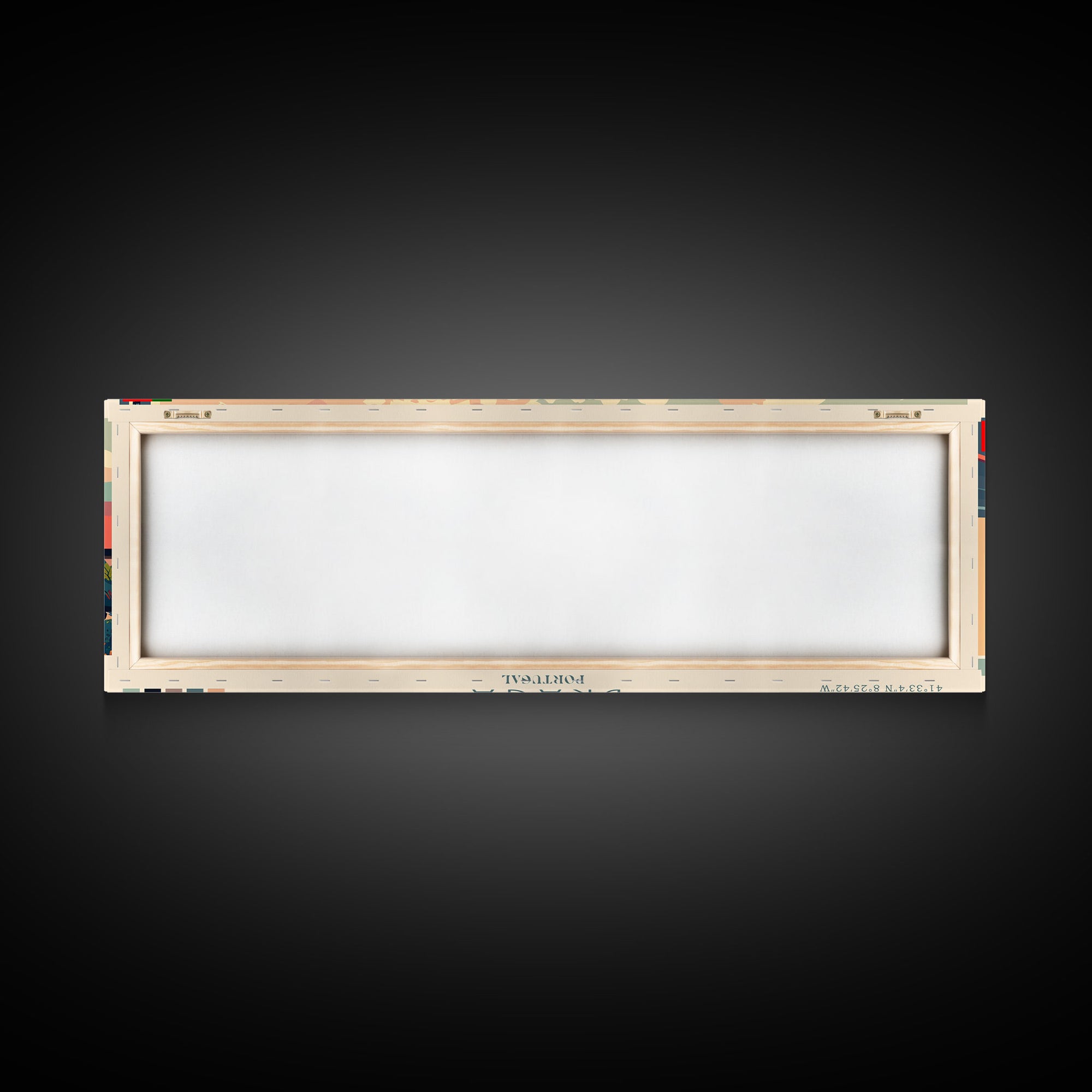 Braga Portugal Travel Art, City Art, Framed Canvas Print or Metal Wall Art, Europe Travel Poster, Panoramic Wall Art, Extra Wide Wall Art