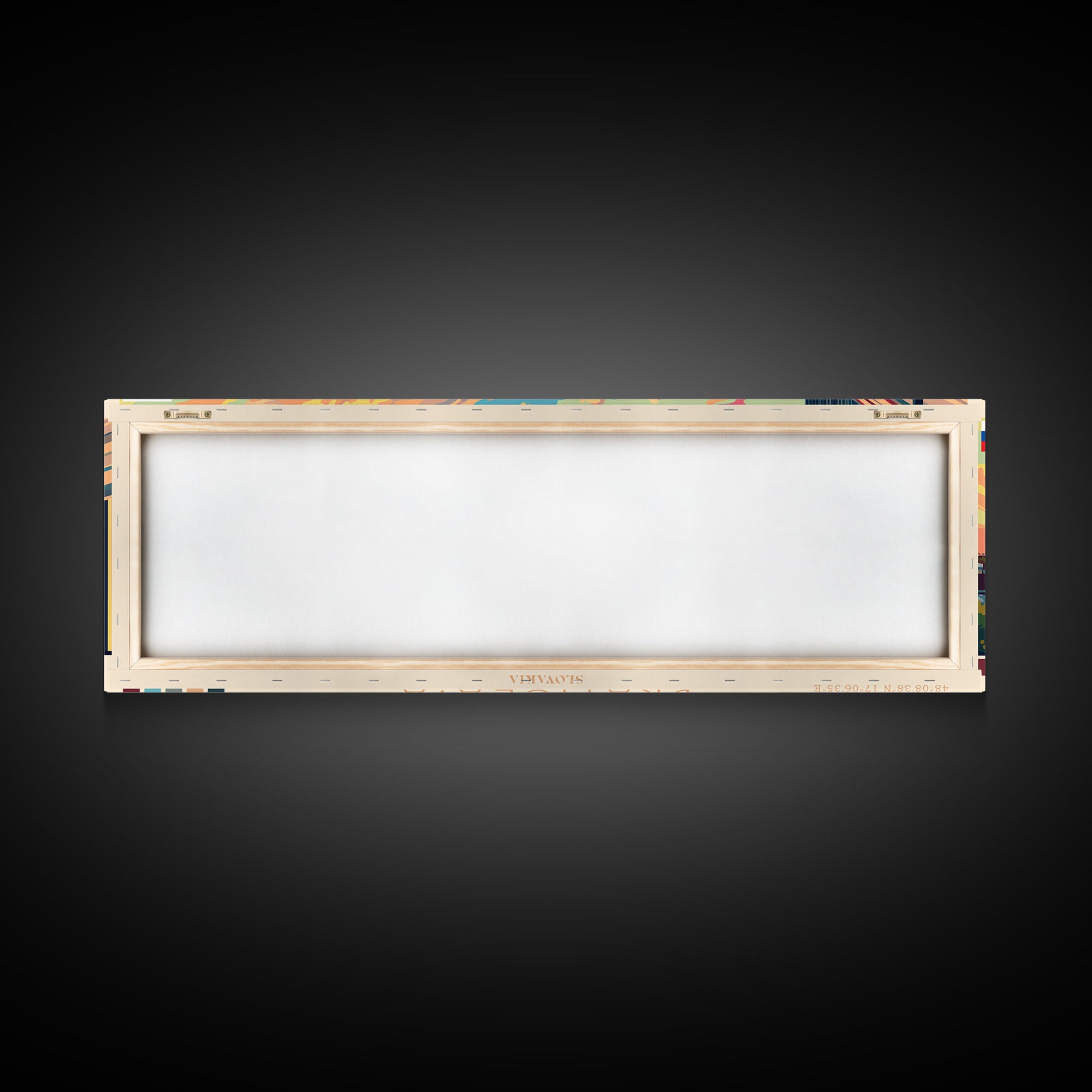 Bratislava Slovakia Wall Art, Panoramic Travel Poster, Panoramic Framed Canvas Print, City Wall Art, Wall Hanging Home Decor, Travel Art