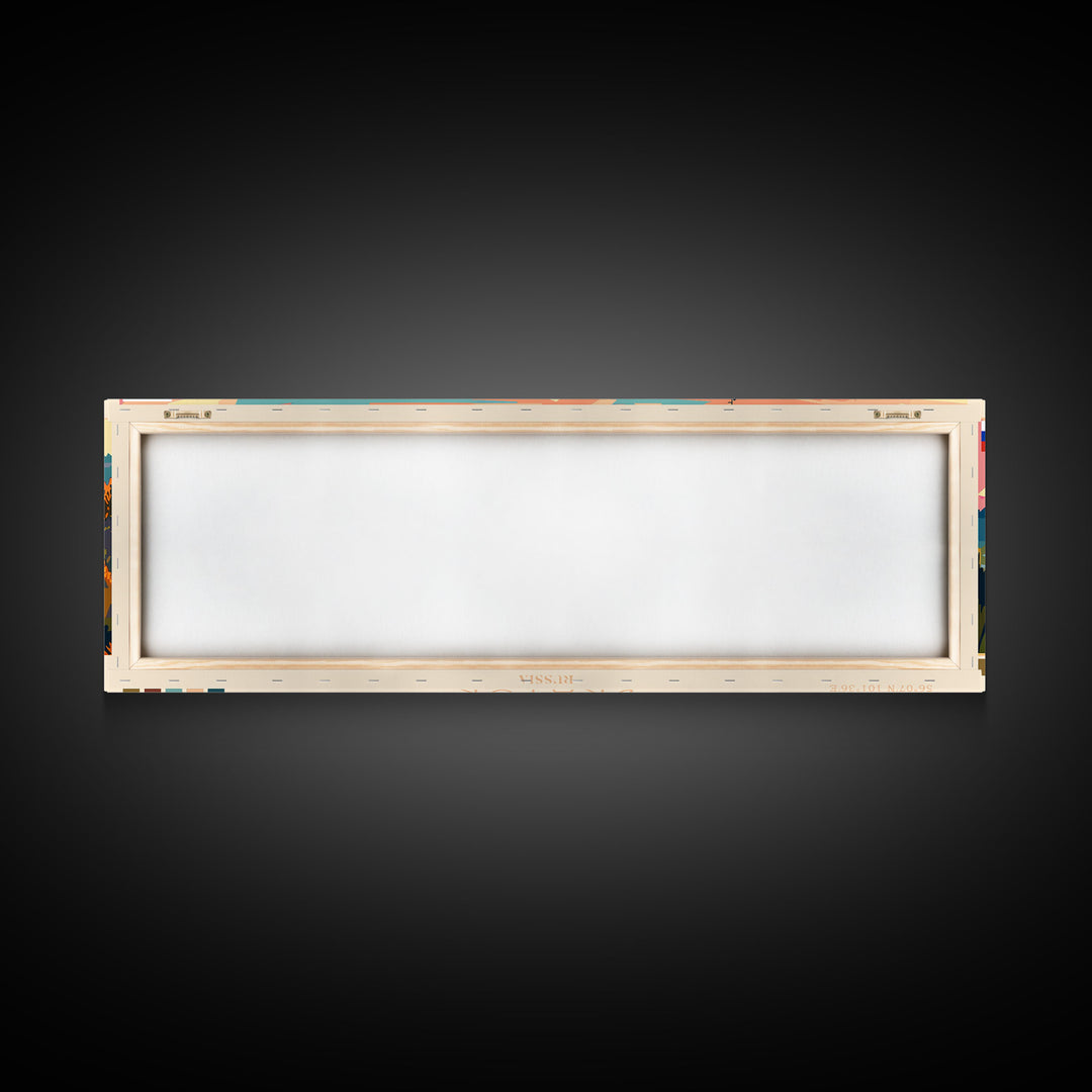 Bratsk Russia Travel Print Wall Art, Panoramic City Art, Travel Art, Wall Decor, Vacation Gift, Framed Canvas Print Or Metal Art