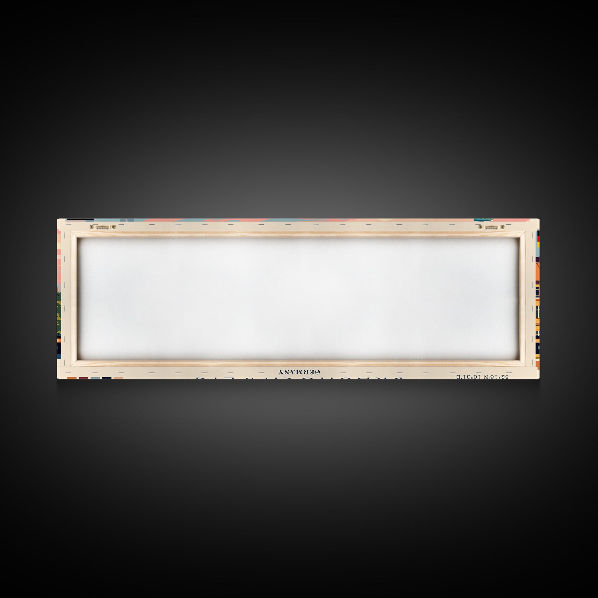 Braunschweig Germany Travel Art, City Art, Framed Canvas Print or Metal Wall Art, Europe Travel Poster, Panoramic Wall Art, Extra Wide Wall Art