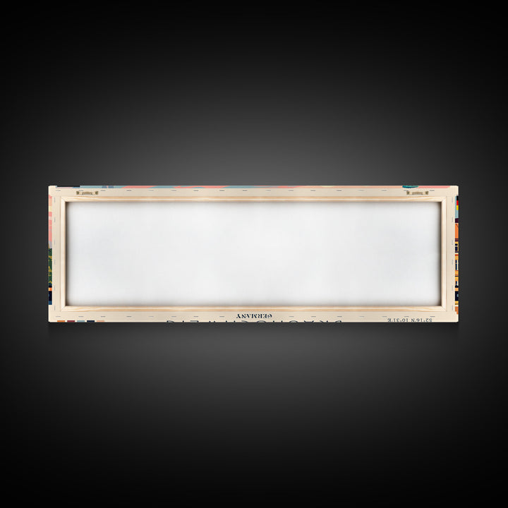 Braunschweig Germany Travel Art, City Art, Framed Canvas Print or Metal Wall Art, Europe Travel Poster, Panoramic Wall Art, Extra Wide Wall Art