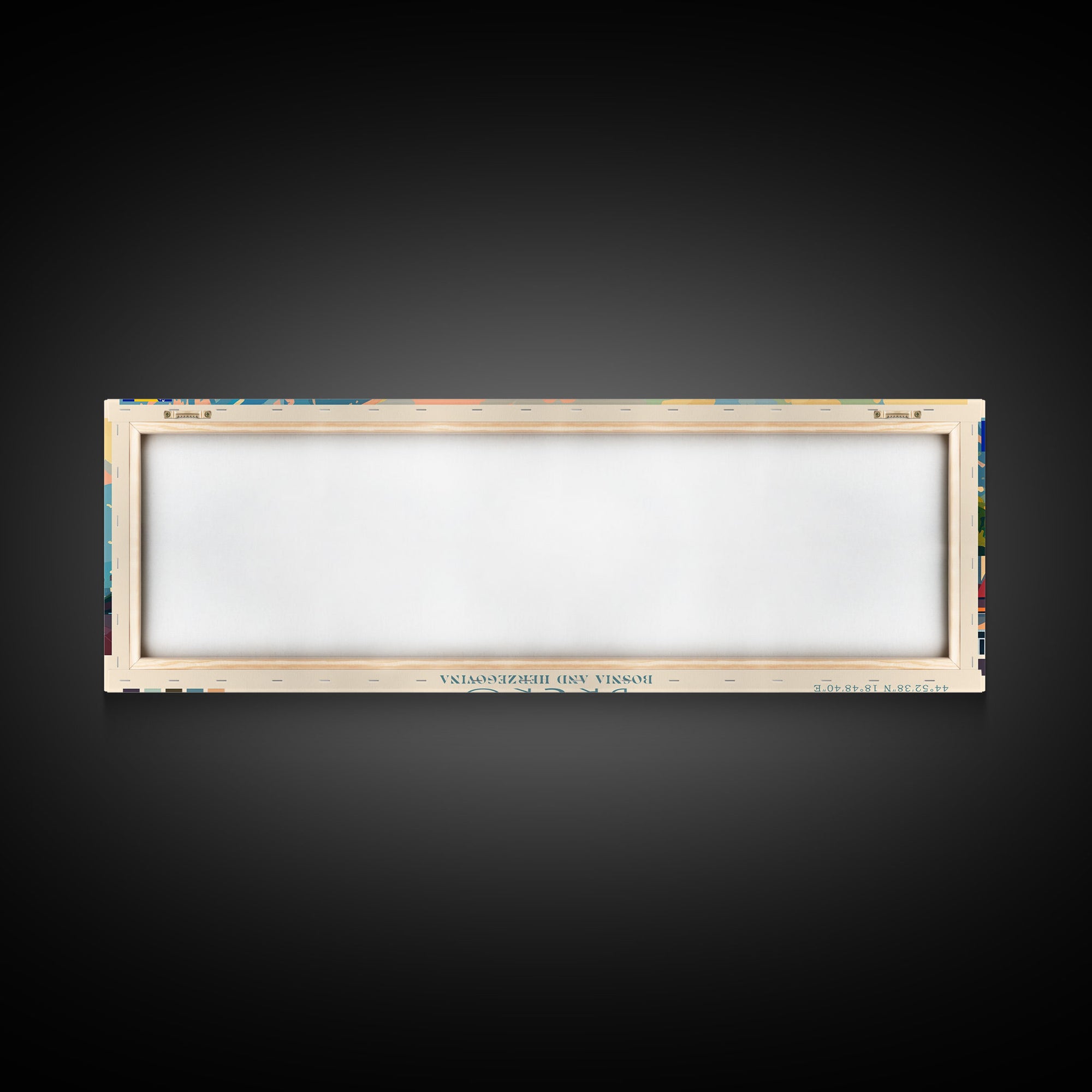 Brčko Bosnia Wall Art, Panoramic Travel Poster, Panoramic Framed Canvas Print, City Wall Art, Wall Hanging Home Decor, Travel Art