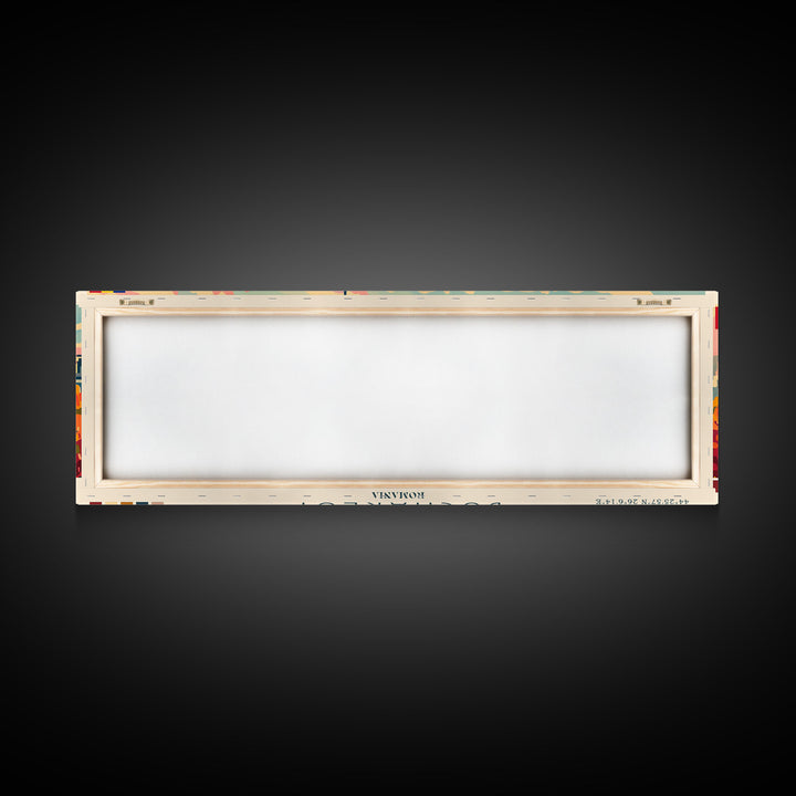 Bucharest Romania Wall Art, Panoramic Travel Poster, Panoramic Framed Canvas Print, City Wall Art, Wall Hanging Home Decor, Travel Art