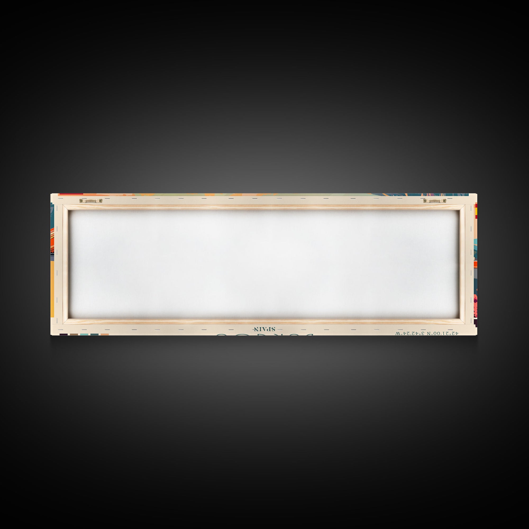 Burgos Spain Wall Art, Panoramic Travel Poster, Panoramic Framed Canvas Print, City Wall Art, Wall Hanging Home Decor, Travel Art