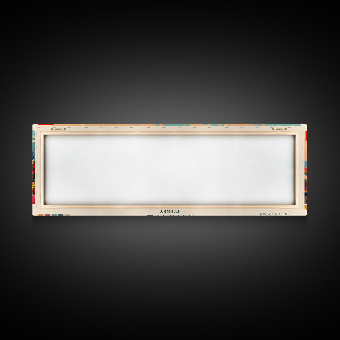 Bursa Turkey Travel Print Wall Art, Panoramic City Art, Travel Art, Wall Decor, Vacation Gift, Framed Canvas Print Or Metal Art