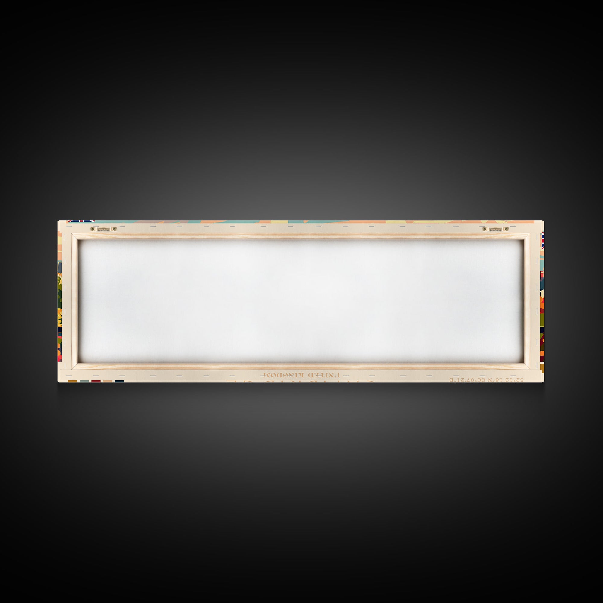 Cambridge United Kingdom Travel Print Wall Art, Panoramic City Art, Travel Art, Wall Decor, Vacation Gift, Framed Canvas Print Or Metal Art