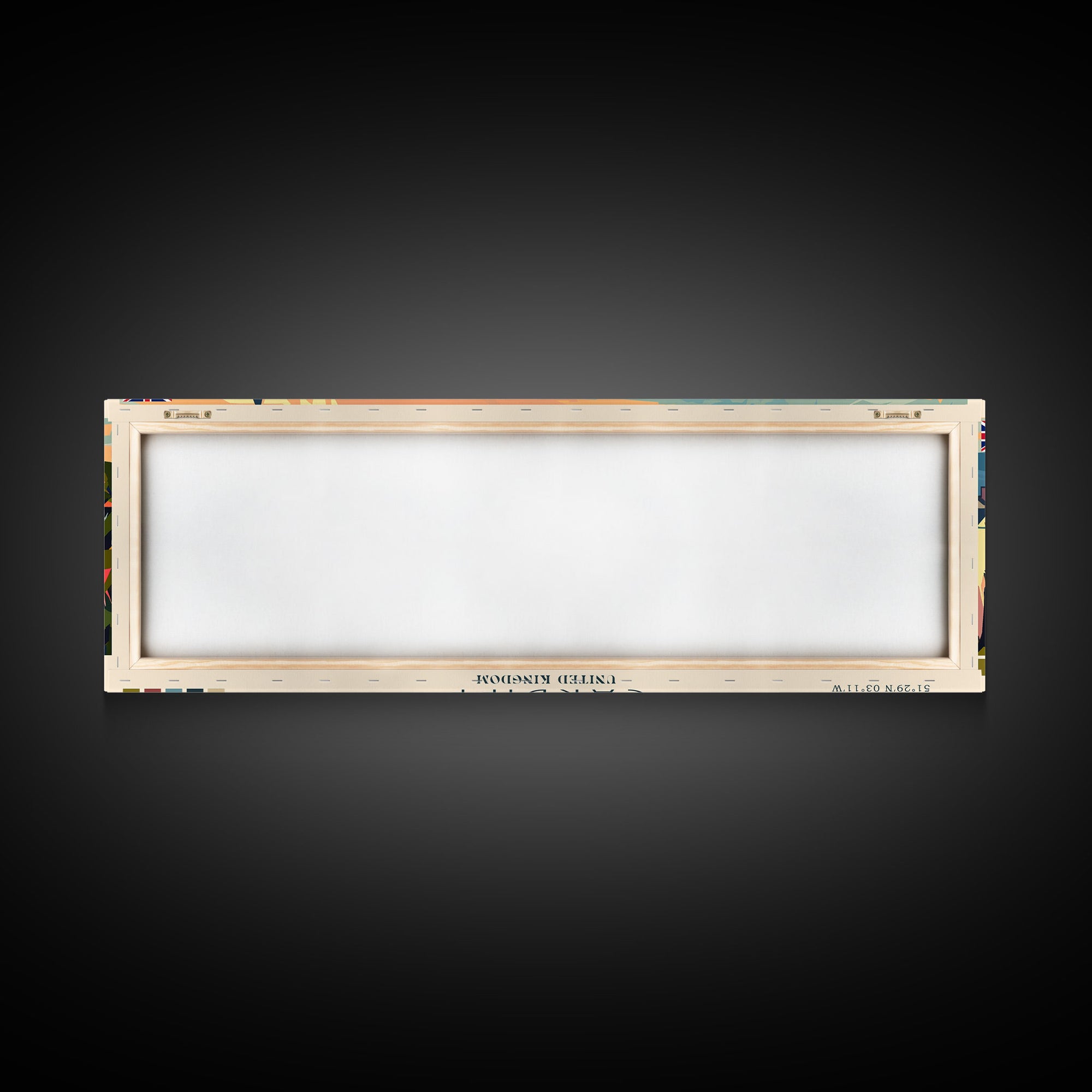 Cardiff United Kingdom Travel Art, City Art, Framed Canvas Print or Metal Wall Art, Europe Travel Poster, Panoramic Wall Art, Extra Wide Wall Art