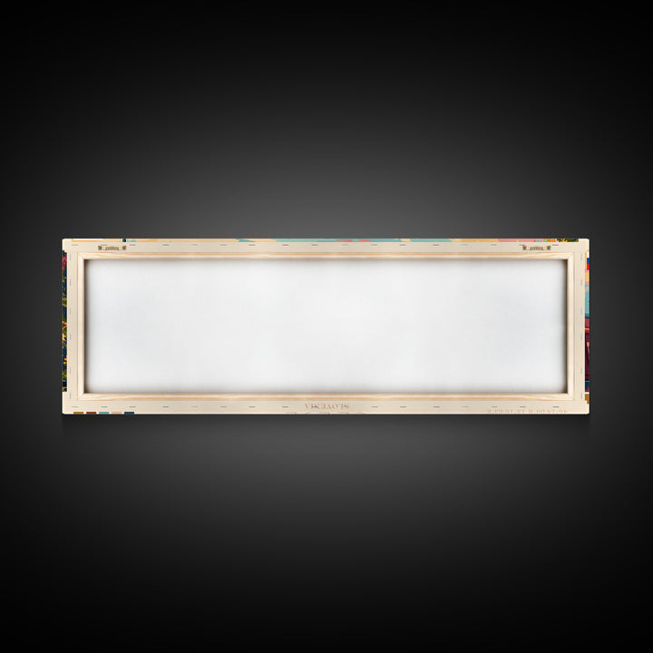 Celje Slovenia Panoramic Travel Poster, Framed Canvas Print or Metal Wall Art, Travel Art, Home Decor, Panoramic Painting, Midcentury Art