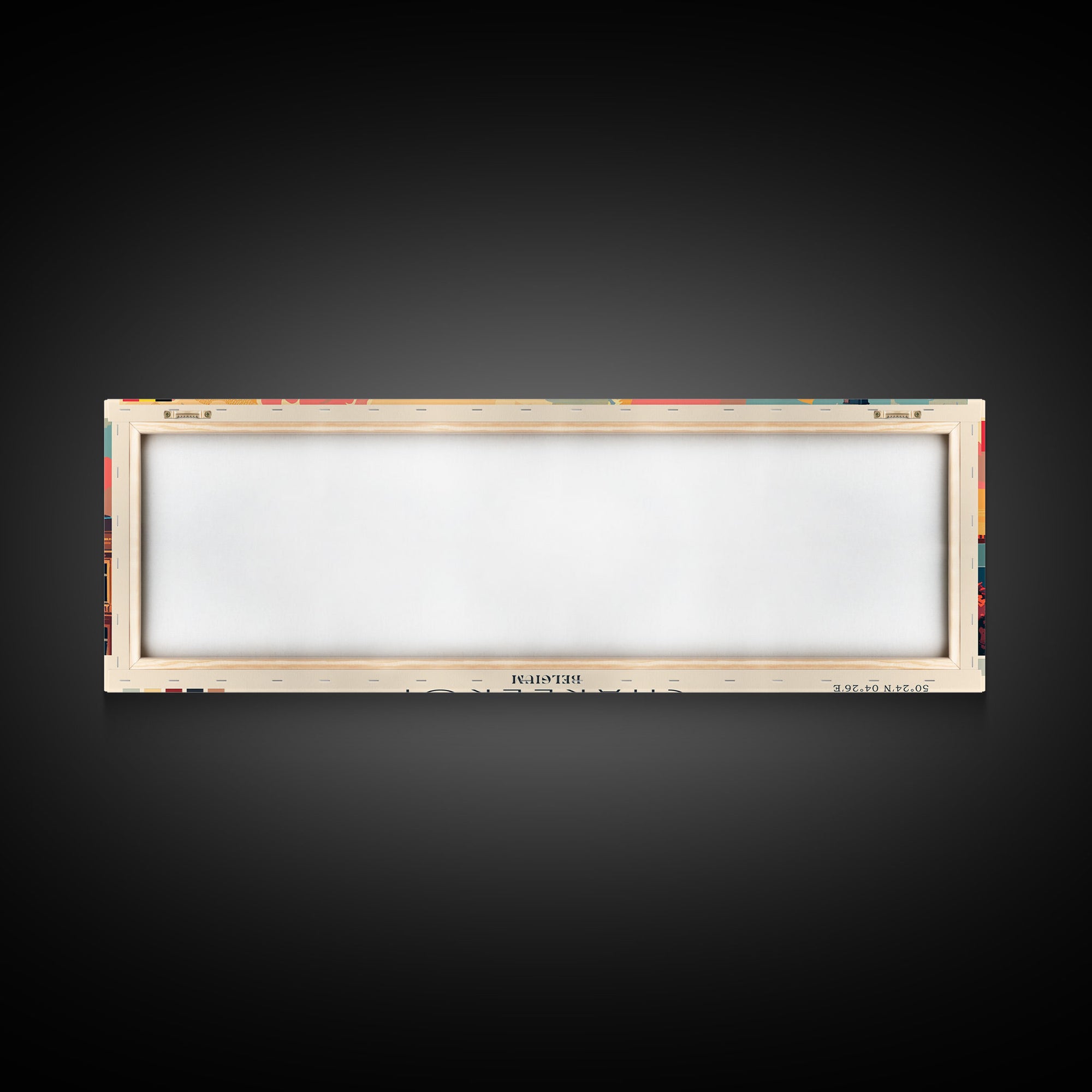 Charleroi Belgium Travel Print Wall Art, Panoramic City Art, Travel Art, Wall Decor, Vacation Gift, Framed Canvas Print Or Metal Art