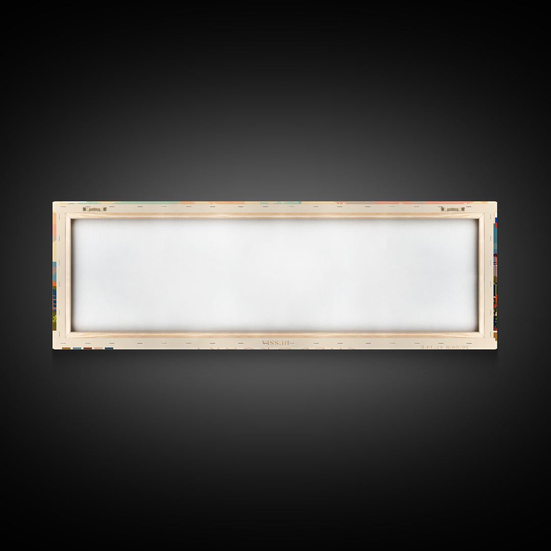 Cheboksary Russia Travel Art, City Art, Framed Canvas Print or Metal Wall Art, Europe Travel Poster, Panoramic Wall Art, Extra Wide Wall Art