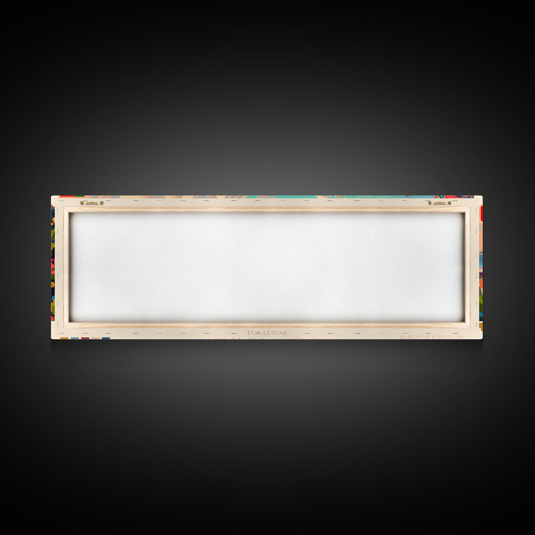 Coimbra Portugal Travel Art, City Art, Framed Canvas Print or Metal Wall Art, Europe Travel Poster, Panoramic Wall Art, Extra Wide Wall Art