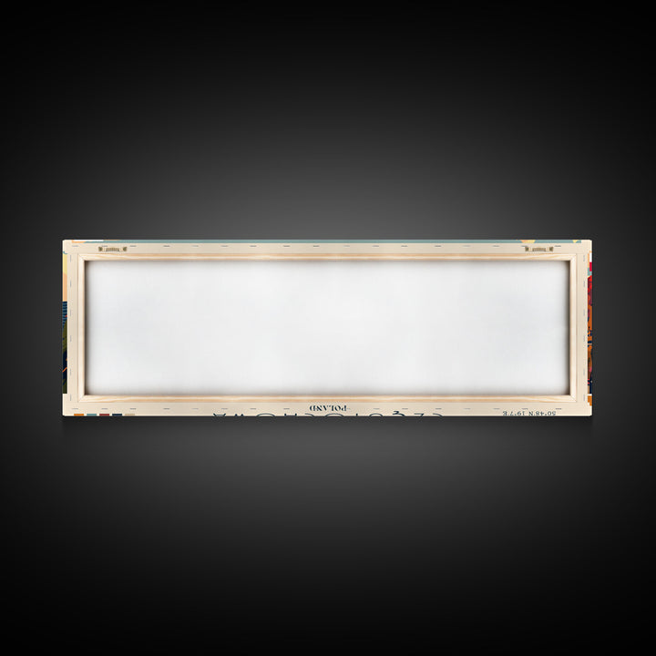 Czestochowa Poland Travel Art, City Art, Framed Canvas Print or Metal Wall Art, Europe Travel Poster, Panoramic Wall Art, Extra Wide Wall Art