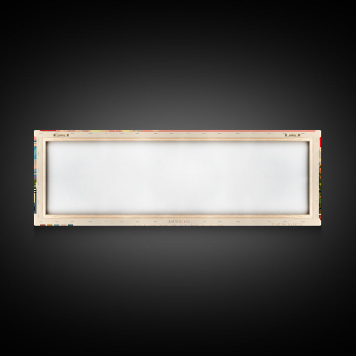 Diyarbakr Turkey Panoramic Travel Poster, Framed Canvas Print or Metal Wall Art, Travel Art, Home Decor, Panoramic Painting, Midcentury Art