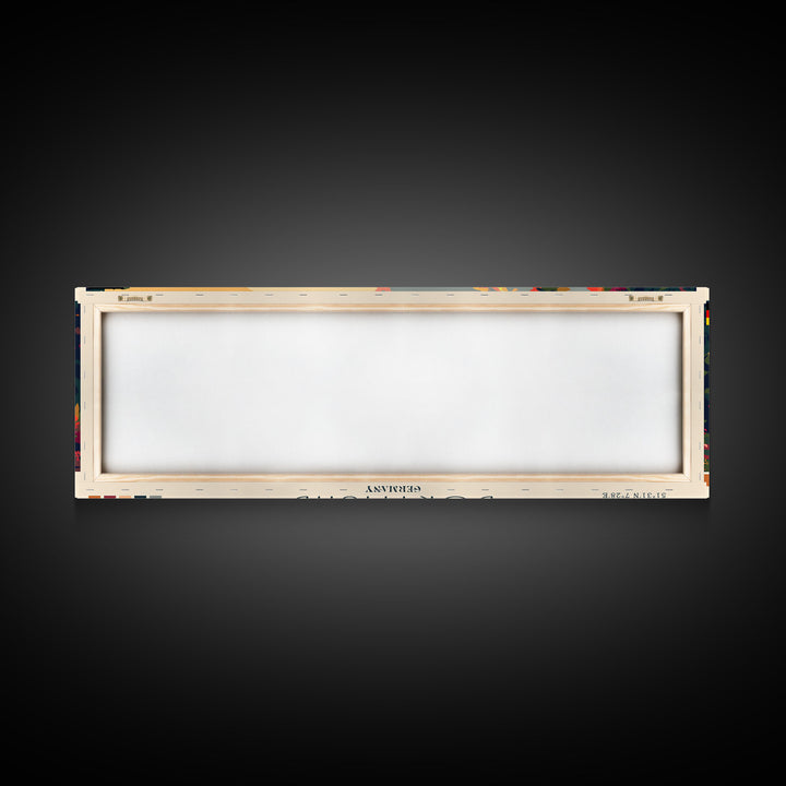 Dortmund Germany Wall Art, Panoramic Travel Poster, Panoramic Framed Canvas Print, City Wall Art, Wall Hanging Home Decor, Travel Art