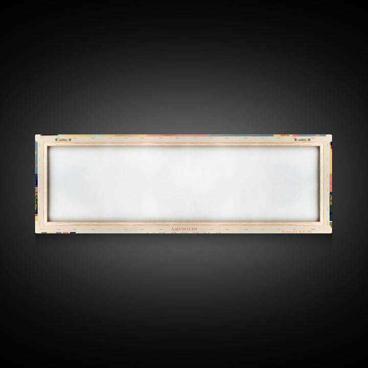 Dresde Germany Travel Art, City Art, Framed Canvas Print or Metal Wall Art, Europe Travel Poster, Panoramic Wall Art, Extra Wide Wall Art