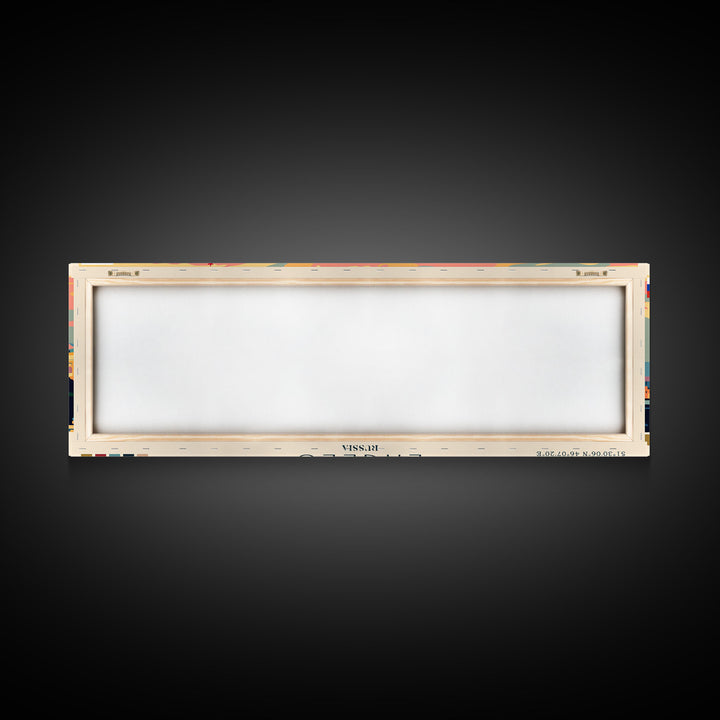 Engels Russia Panoramic Travel Poster, Framed Canvas Print or Metal Wall Art, Travel Art, Home Decor, Panoramic Painting, Midcentury Art