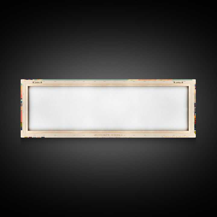 Glasgow United Kingdom Travel Art, City Art, Framed Canvas Print or Metal Wall Art, Europe Travel Poster, Panoramic Wall Art, Extra Wide Wall Art