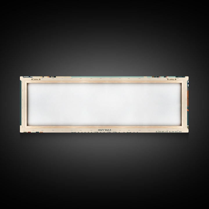 Hameenlinna Finland Travel Art, City Art, Framed Canvas Print or Metal Wall Art, Europe Travel Poster, Panoramic Wall Art, Extra Wide Wall Art