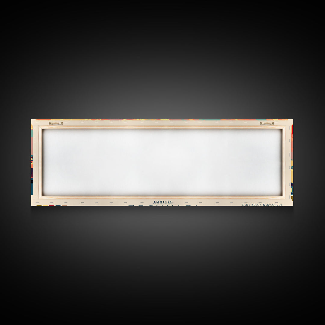 Istanbul Turkey Travel Print Wall Art, Panoramic City Art, Travel Art, Wall Decor, Vacation Gift, Framed Canvas Print Or Metal Art