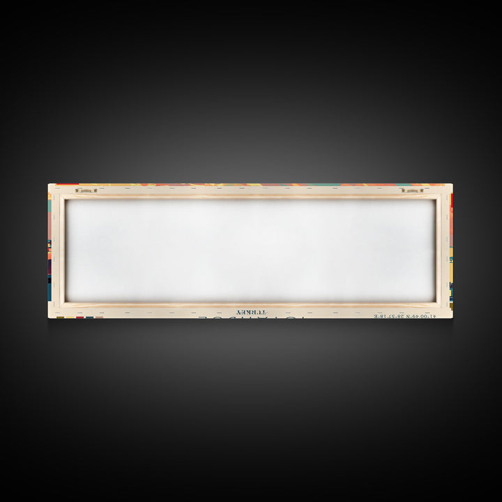 Istanbul Turkey Travel Print Wall Art, Panoramic City Art, Travel Art, Wall Decor, Vacation Gift, Framed Canvas Print Or Metal Art