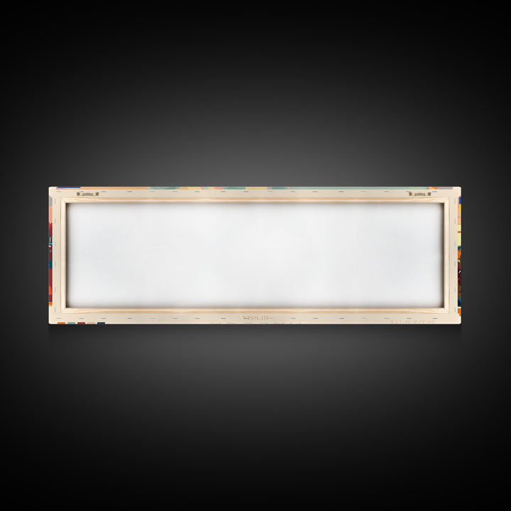 Kaluga Russia Panoramic Travel Poster, Framed Canvas Print or Metal Wall Art, Travel Art, Home Decor, Panoramic Painting, Midcentury Art