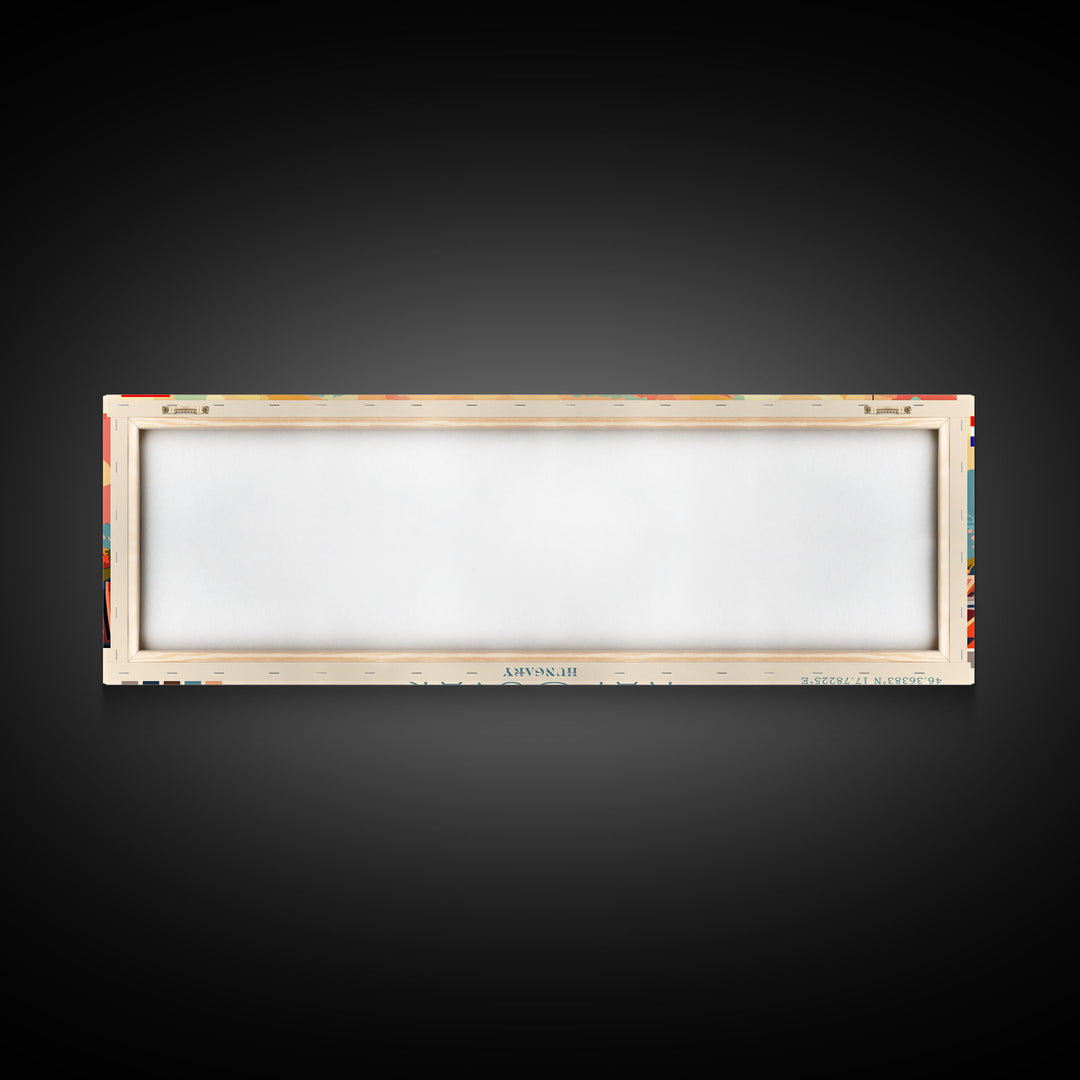 Kaposvar Hungary Travel Print Wall Art, Panoramic City Art, Travel Art, Wall Decor, Vacation Gift, Framed Canvas Print Or Metal Art