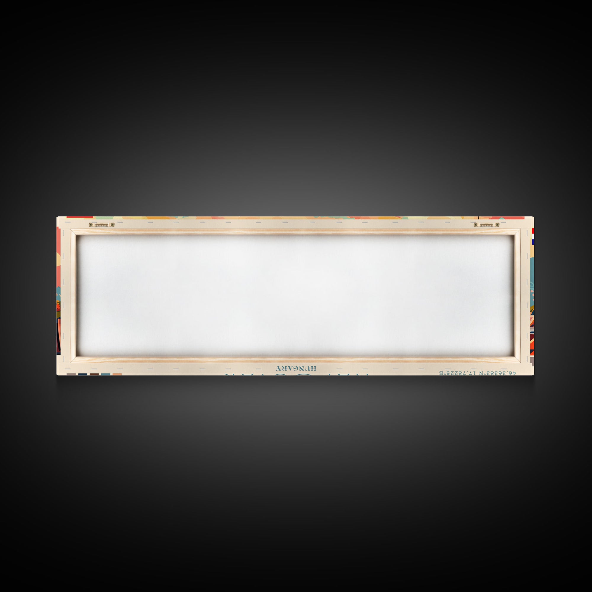 Kaposvar Hungary Travel Print Wall Art, Panoramic City Art, Travel Art, Wall Decor, Vacation Gift, Framed Canvas Print Or Metal Art