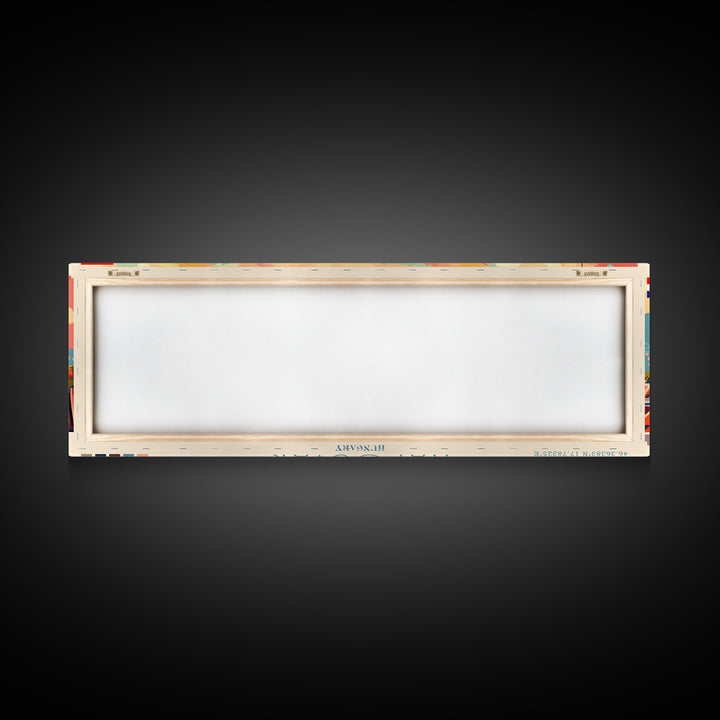 Kaposvar Hungary Travel Print Wall Art, Panoramic City Art, Travel Art, Wall Decor, Vacation Gift, Framed Canvas Print Or Metal Art