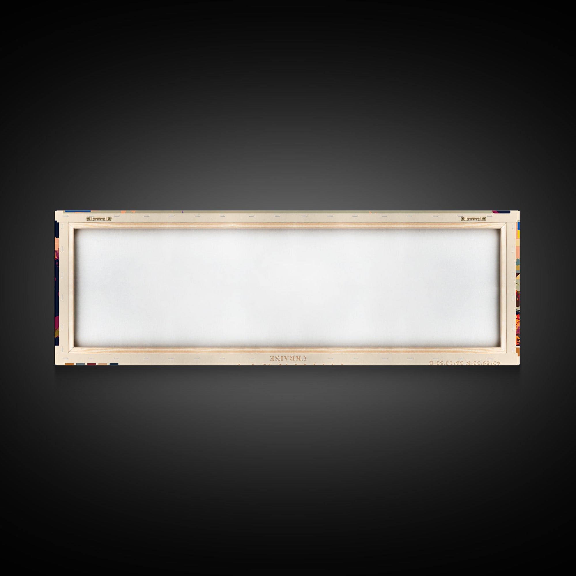 Kharkiv Ukraine Panoramic Travel Poster, Framed Canvas Print or Metal Wall Art, Travel Art, Home Decor, Panoramic Painting, Midcentury Art