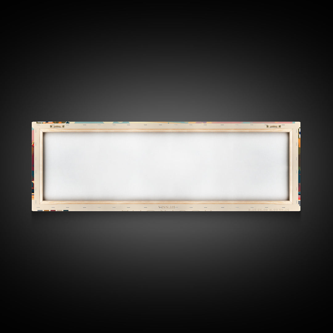 Kostroma Russia  Wall Art, Panoramic Travel Poster, Panoramic Framed Canvas Print, City Wall Art, Wall Hanging Home Decor, Travel Art