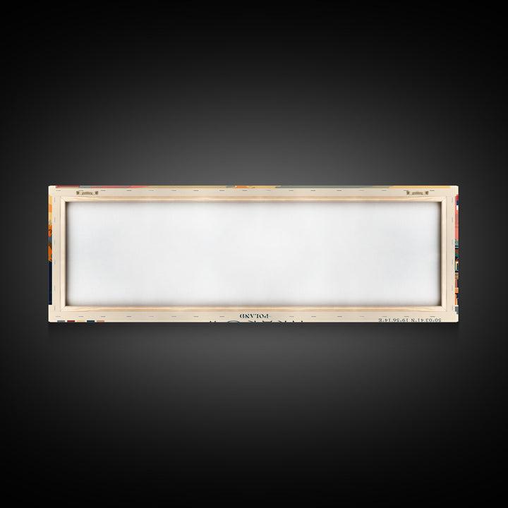 Krakow Poland Travel Art, City Art, Framed Canvas Print or Metal Wall Art, Europe Travel Poster, Panoramic Wall Art, Extra Wide Wall Art