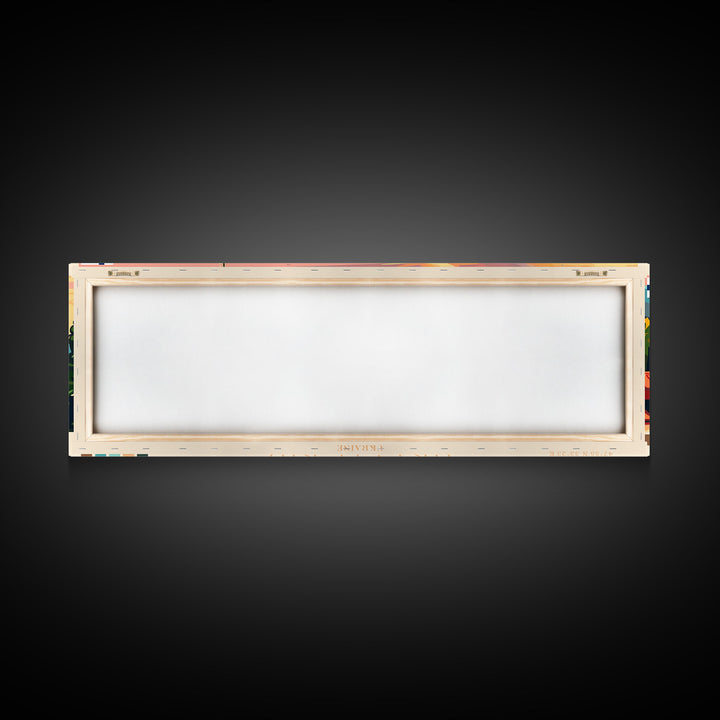 KryvyiRih Ukraine Panoramic Travel Poster, Framed Canvas Print or Metal Wall Art, Travel Art, Home Decor, Panoramic Painting, Midcentury Art