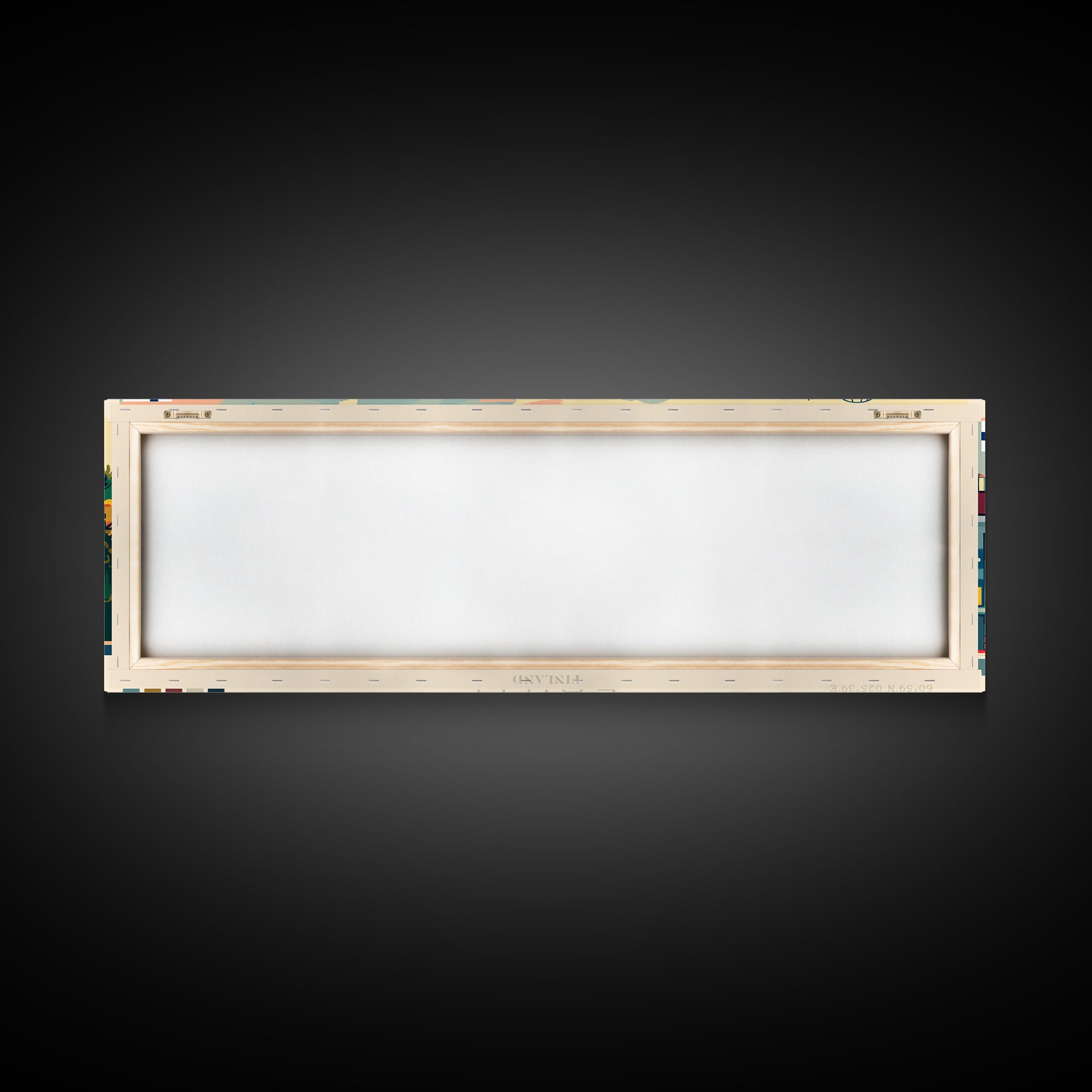 Lahti Finland Panoramic Travel Poster, Framed Canvas Print or Metal Wall Art, Travel Art, Home Decor, Panoramic Painting, Midcentury Art