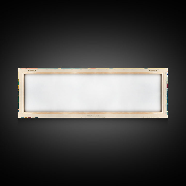 Lahti Finland Panoramic Travel Poster, Framed Canvas Print or Metal Wall Art, Travel Art, Home Decor, Panoramic Painting, Midcentury Art