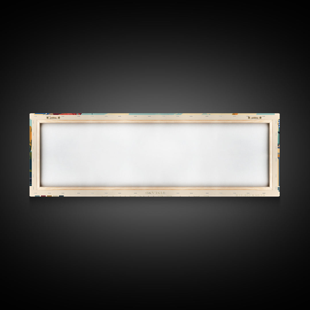 Lappeenranta Finland Wall Art, Panoramic Travel Poster, Panoramic Framed Canvas Print, City Wall Art, Wall Hanging Home Decor, Travel Art