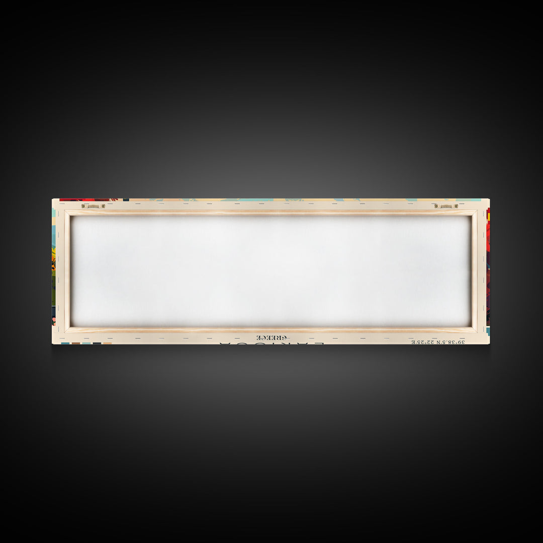 Larissa Greece Travel Print Wall Art, Panoramic City Art, Travel Art, Wall Decor, Vacation Gift, Framed Canvas Print Or Metal Art