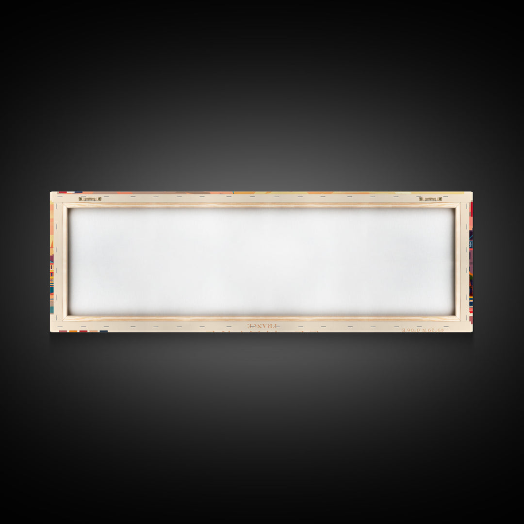 Le Havre France Panoramic Travel Poster, Framed Canvas Print or Metal Wall Art, Travel Art, Home Decor, Panoramic Painting, Midcentury Art