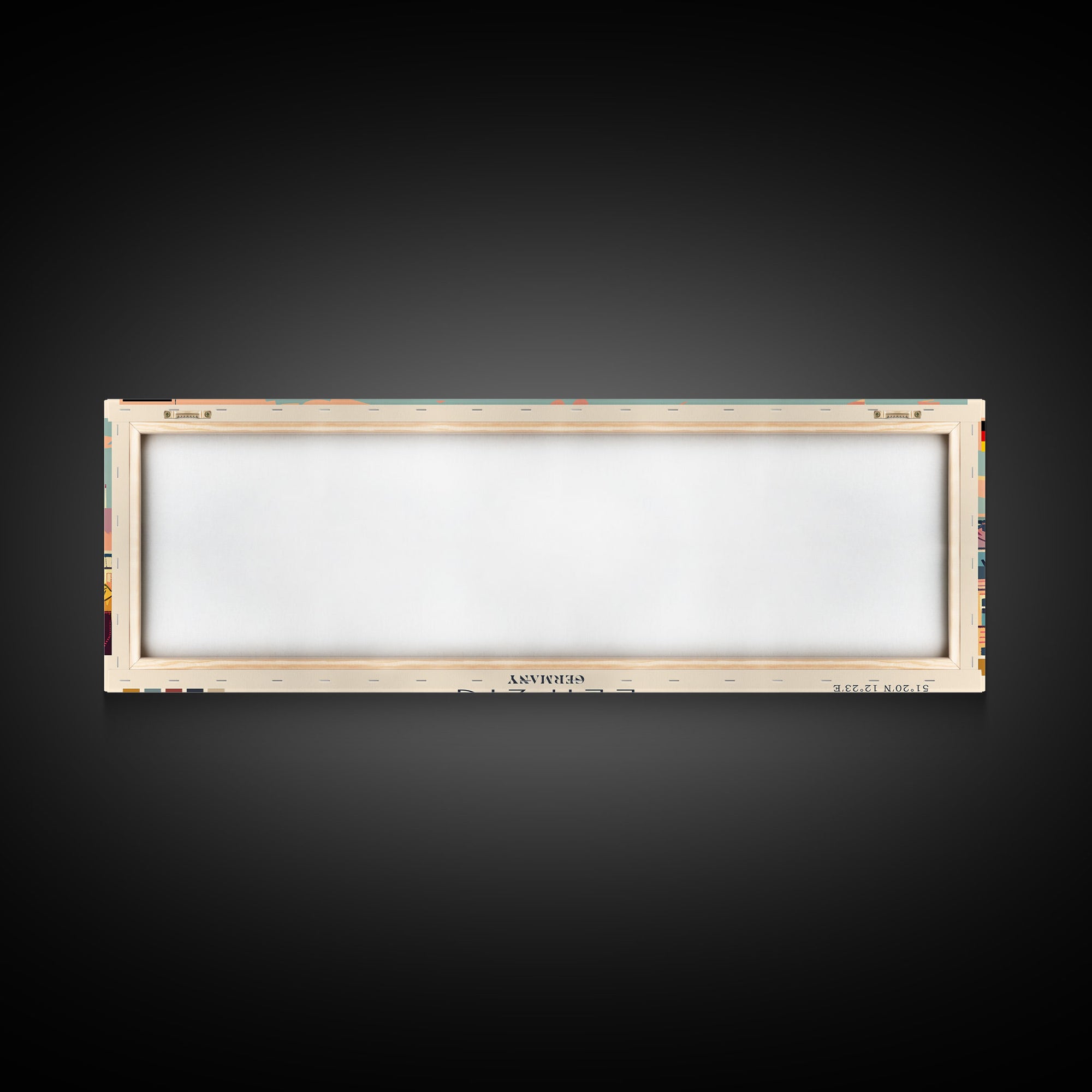 Leipzig Germany Panoramic Travel Poster, Framed Canvas Print or Metal Wall Art, Travel Art, Home Decor, Panoramic Painting, Midcentury Art