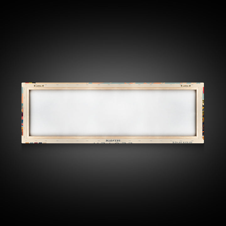 Leuven Belgium Travel Print Wall Art, Panoramic City Art, Travel Art, Wall Decor, Vacation Gift, Framed Canvas Print Or Metal Art