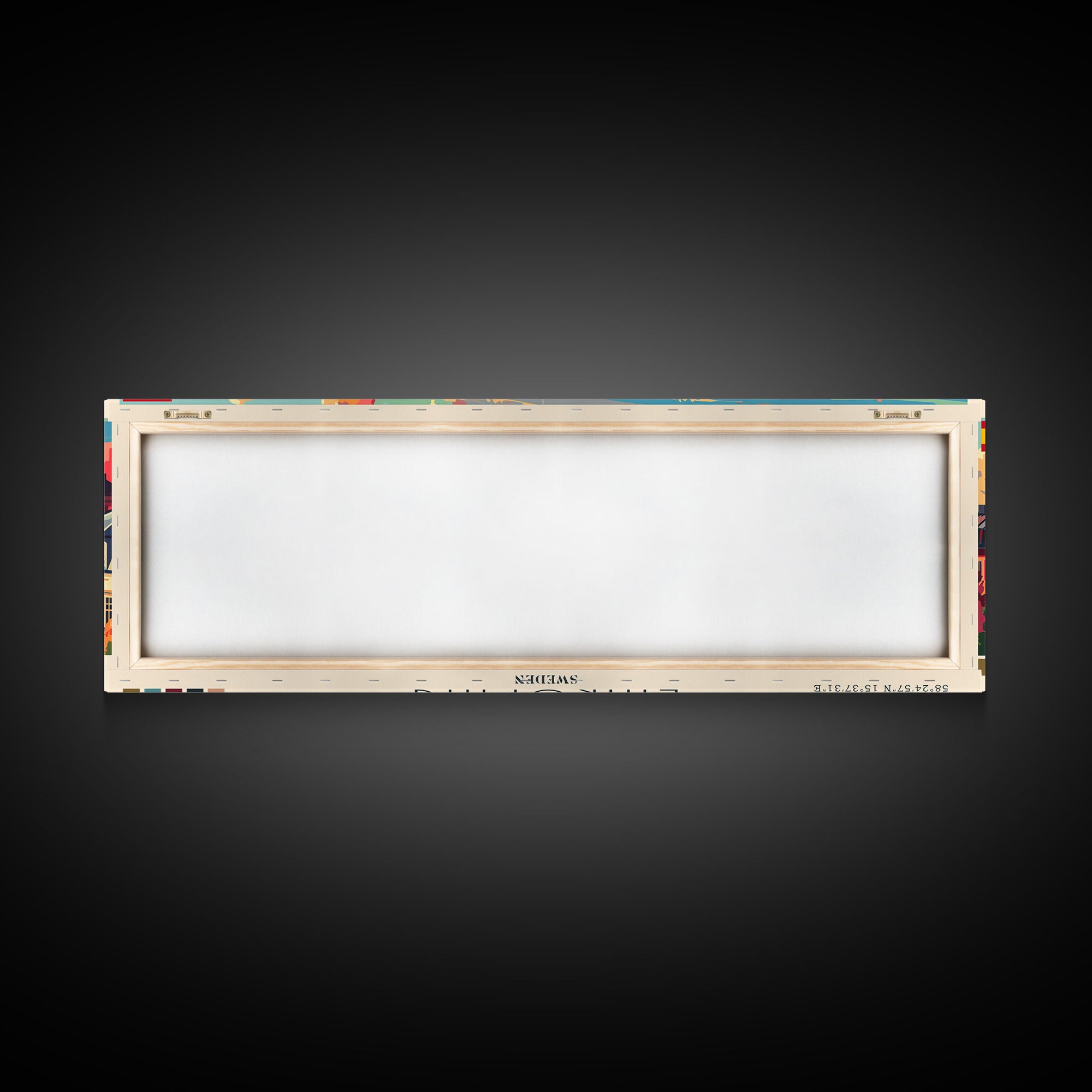 Linkoping Sweden Travel Art, City Art, Framed Canvas Print or Metal Wall Art, Europe Travel Poster, Panoramic Wall Art, Extra Wide Wall Art