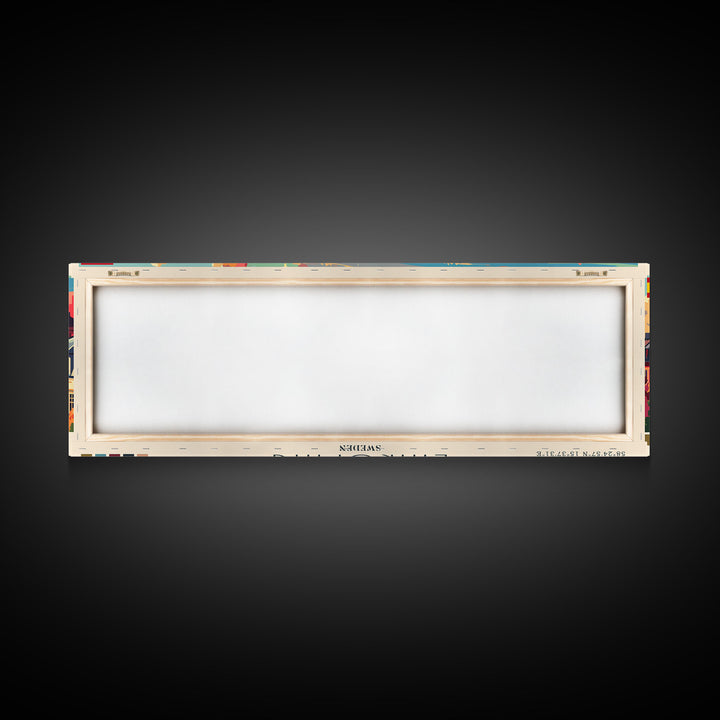 Linkoping Sweden Travel Art, City Art, Framed Canvas Print or Metal Wall Art, Europe Travel Poster, Panoramic Wall Art, Extra Wide Wall Art